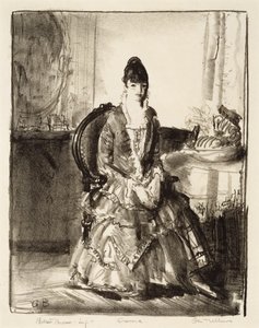 Elrendezés, Emma egy szobában alkotó: George Wesley Bellows