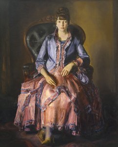 Emma lila ruhában alkotó: George Wesley Bellows