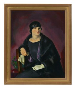 Walter Richter asszony portréja (olaj, vászon) alkotó: George Wesley Bellows