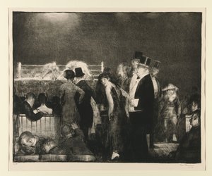 Előkészületek a nagy mérkőzéshez, 8. sz. alkotó: George Wesley Bellows