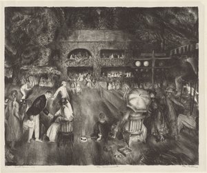A bajnokság, 1920. alkotó: George Wesley Bellows