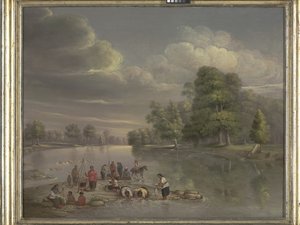 Scene On The Wabash (olaj, vászon)