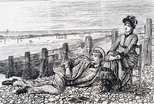 Egy pár a nászútjukon alkotó: George du Maurier