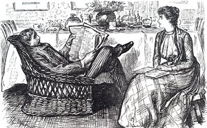 Egy férj és feleség olvas alkotó: George du Maurier