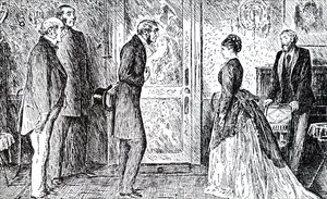 Jelenet Wilkie Collins Holdkő című művéből. alkotó: George du Maurier