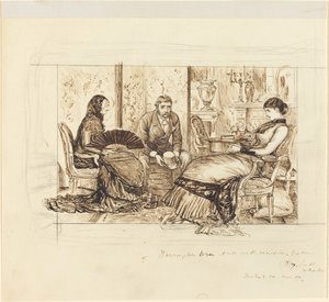 "Barrington példás türelemmel viselte az egészet" alkotó: George du Maurier