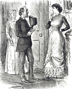 Karikatúra, amely egy másik típusú gázmérőt ábrázol használatban alkotó: George du Maurier