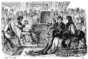 Zene otthon, 1885 1891. alkotó: George du Maurier