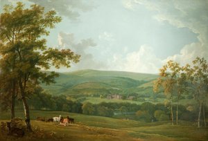 Távoli kilátás a Towneley Hallra, 1777 körül