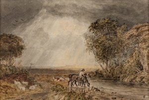 Tájkép [A hazatérés], dátum ismeretlen (akvarell, papír)