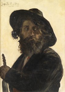 Egy utazó játékos, 1879 alkotó: George van den Bos