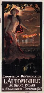 Évtizedes autókiállítás a Grand Palaisban, 1907