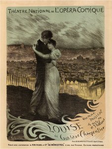 Gustave Charpentier opera Louise plakátja, 1900