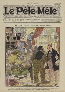 A választási bizottság. Illusztráció: Le Pele-Mele, 1906