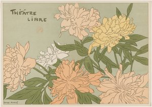 Myrane és Les Chapons program a szabad színház számára, 1889.