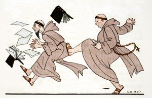 Az apát üldözi alkotó: Georges Barbier