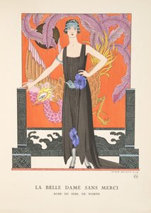 La Belle Dame Sans Merci, a divattányérok gyűjteményéből alkotó: Georges Barbier