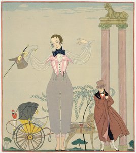 Találkozó (akvarell papíron) alkotó: Georges Barbier