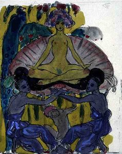 Tanulmány a Vénusz születéséhez (tinta és akvarell papíron) (lásd: 133205) alkotó: Georges Barbier