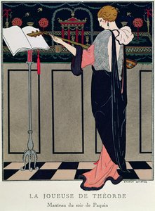 Nyári estélyi ruha az Art Gout Beaute-től alkotó: Georges Barbier