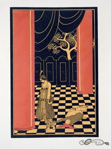 Tamara Karsavina (1885-1978) a Thamar címszerepében alkotó: Georges Barbier