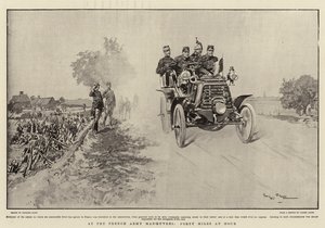 A francia hadsereg manővereiben, óránként negyven mérföld