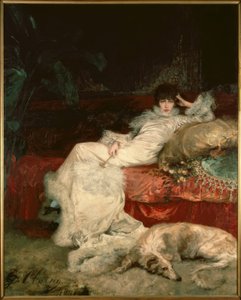 Sarah Bernhardt / G. Clairin festménye