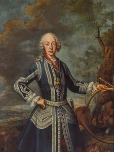 Maximilian III József vadászruhában (olaj, vászon)