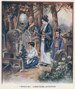 "Haka-Ba", japán temető (színes tagok) alkotó: Georges Ferdinand (after) Bigot