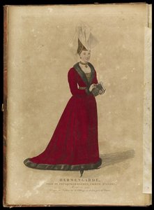 Anjou Ermengarde, Aquitaine és Bretagne hercegnője, 18. század vége.