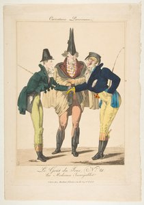 Le Goût du Jour, No. 21: The Incredible Moderns, Caricatures Parisiennes, kb. 1815.