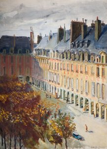 Place Des Vosges, 1928. alkotó: Georges Leon Dufrenoy