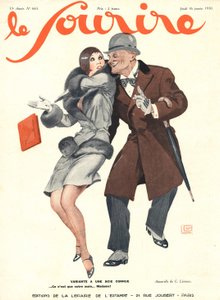 A „Le Sourire” címlapja, 1930. január (színes litó)