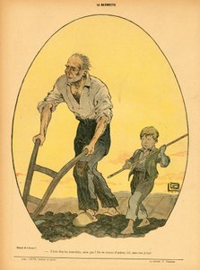 La Baionnette, szatirikus színekben alkotó: Georges Leonnec