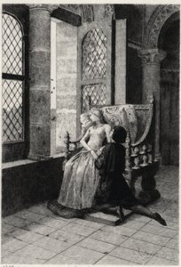Illusztráció: Georges Antoine Rochegrosse (1859-1938) Victor Hugo „" The Burgraves" (első rész – III. jelenet) című történelmi drámájához. alkotó: Georges Marie Rochegrosse