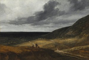 Párizs környéki táj, 1840 körül (olaj, szövet) alkotó: Georges Michel