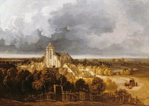 Meaux látképe (olaj, vászon) alkotó: Georges Michel