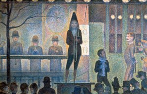 Cirkuszoldali műsor, 1887-1888 alkotó: Georges Pierre Seurat