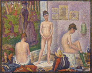 Les Poseuses, Ensemble (kis változat) alkotó: Georges Pierre Seurat