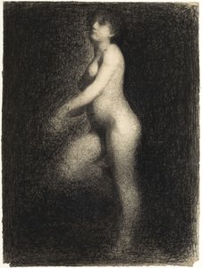 Akt, 1881-1882 körül. alkotó: Georges Pierre Seurat