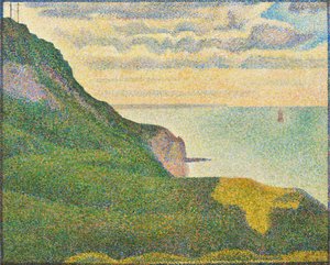 Tengeri tájkép a normandiai Port-en-Bessinben, 1888. alkotó: Georges Pierre Seurat