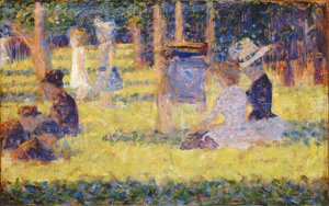 Tanulmány a La Grande Jatte számára, 1884-1885. alkotó: Georges Pierre Seurat