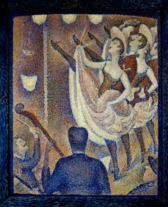 Tanuljon a Danceuses de chahut chahutnak, táncoljon egy botrányt, táncforma, amely a francia cancannal egy időben jelent meg, 1830 körül Montparnasse-ban. Georges Seurat (1859-1891) festménye, 1889 Buffalo. Albright Knox Művészeti Galéria – Le Chahut tanul alkotó: Georges Pierre Seurat