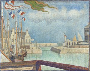 Vasárnap Port-en-Bessinben alkotó: Georges Pierre Seurat