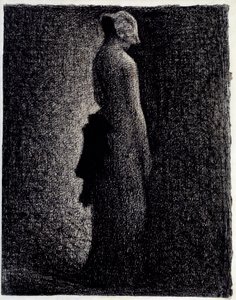 Georges Seurat (1859-1891) fekete csomó ceruza rajza 1882 körül Dim. 0,31 x 0,23 m Párizs. Orsay Múzeum
