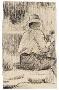 A festő és palettája; A festő palettával, 1881 körül alkotó: Georges Pierre Seurat