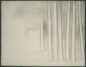 Fatörzsek (a La Grande Jatte tanulmánya) alkotó: Georges Pierre Seurat