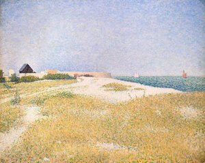 Kilátás a Samson-erődre, 1885. alkotó: Georges Pierre Seurat