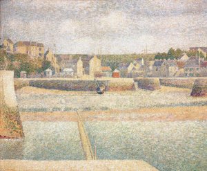 Porten-Bessin külső kikötője apálykor alkotó: Georges Seurat