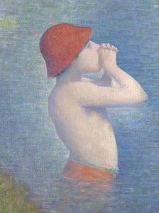 Részlet az asnières-i fürdőzőkről, 1884 alkotó: Georges Seurat